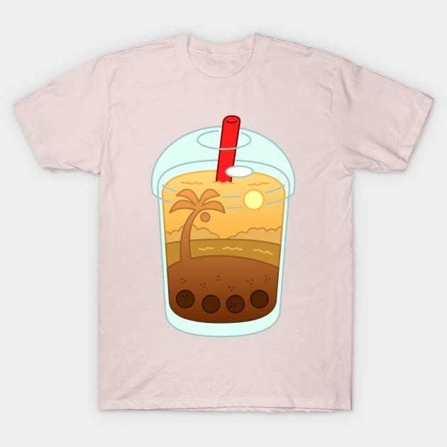 Buba tea T-Shirt by Avide Coralo